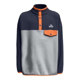 伯希和户外儿童抓绒衣女Polartec Micro防风保暖外套摇粒绒内胆男