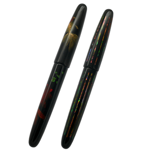 一航莳绘 超大型笔王钢笔生漆 硬像胶 手工绘贝雕日本WANCHER万佳