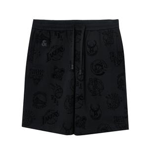 绫致杰克琼斯夏季新球队贴布松紧抽绳日常宽松短裤男裤