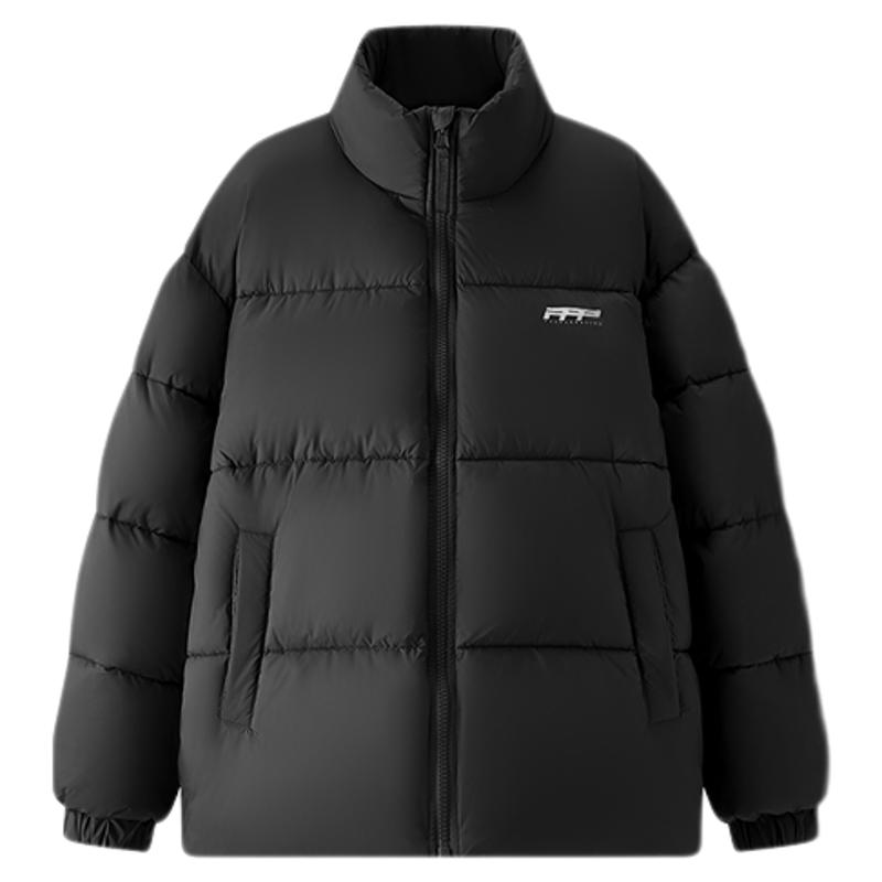 森马印花肌理感外套立领厚棉服男