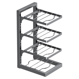 厨房多层置物架家用多功能台面橱柜下水槽放锅架分层锅具收纳架子