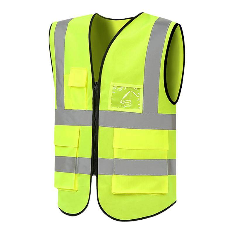 反光背心马甲可印字多口袋燕尾黄色交通施工安全服骑行汽车反光衣