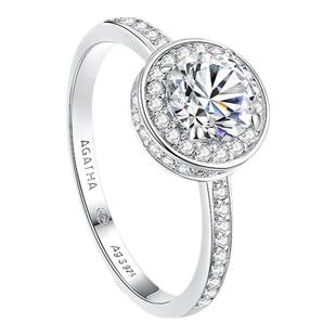 AGATHA/瑷嘉莎经典璀璨系列太阳花法式戒指巴黎时尚轻奢设计感