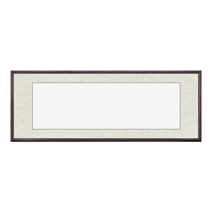 实木画框圆角空白卷轴字画装裱框架定制相框宣纸凌布书法国画空框