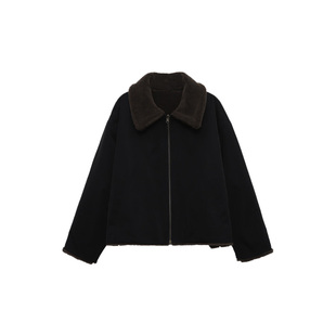 木岸muan帕丁顿外套定制800克两面穿颗粒感保暖外套女D-YJ-25019