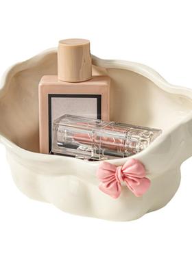 入户玄关门口放钥匙扣锁匙收纳盒摆件轻奢高档家居客厅鞋柜装饰品