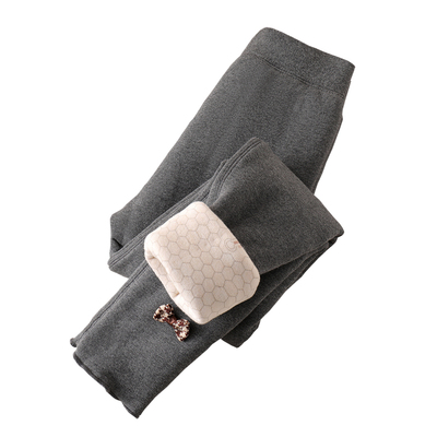 小脸彤红女童纯棉三层夹棉保暖裤