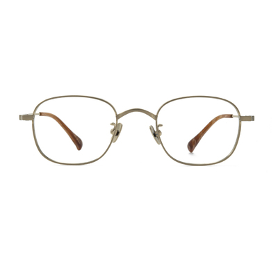 侧颜眼镜高度近视眼镜框超轻纯钛