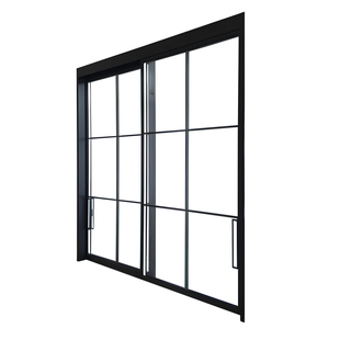 极窄铝合金平移推拉窗左右阳台窗户防风室内厨房出餐口无轨隔断