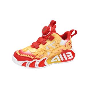 男童鞋子夏季2026年新款爆款儿童运动篮球鞋小学生跑步红色新年鞋