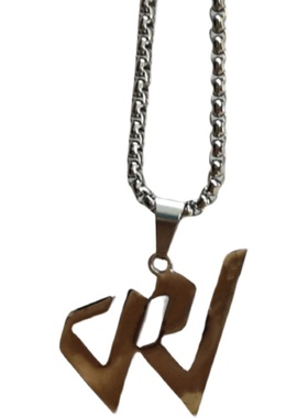 百搭篮球巨星威斯布鲁克Logo项链简约个性钛钢威少吊坠潮男女配饰