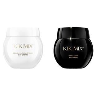 KIKIMIX玻色因黑白绷带紧颜抗老早晚霜紧致淡纹滋润保湿抗皱面霜