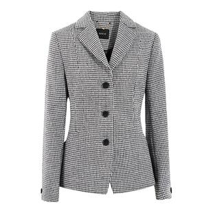 OFFIY高级羊毛系列-奢牌D*R秋冬商务精英千鸟格收腰细西装外套