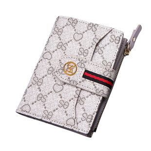 小钱包女短款卡包二合一时尚多卡位高级女士2025新款网红折叠皮夹