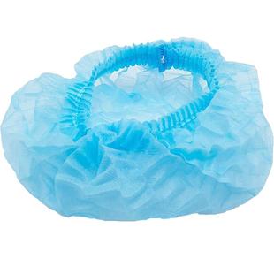 一次性帽子无纺布防尘条形蘑菇网帽食品餐饮防落发头套透气厨师帽