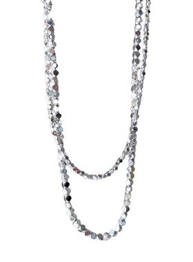 碎银子极简重工锁骨链叠戴项链