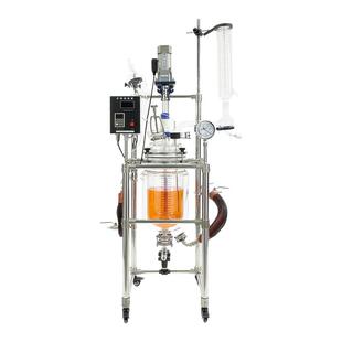 玻璃反应釜多功能搅拌耐高温双层玻璃反应釜源头厂家可定制