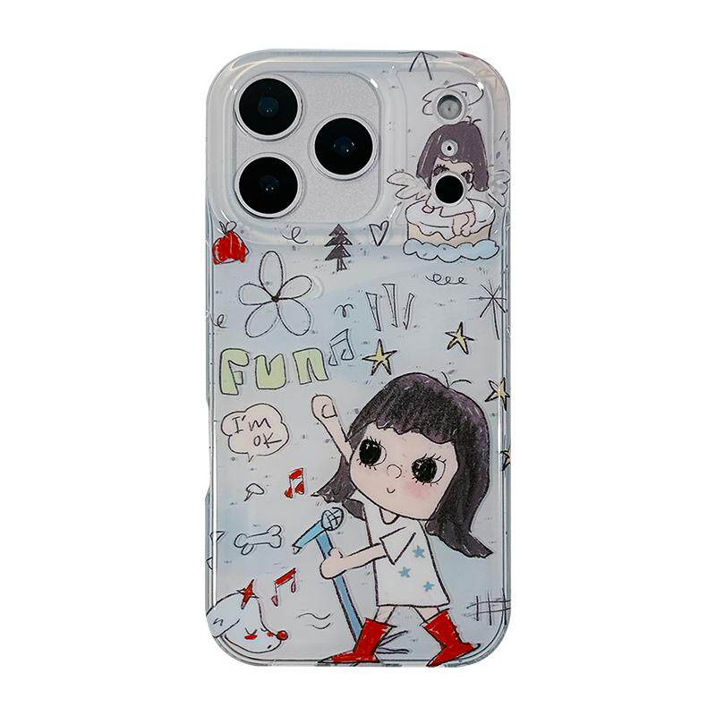 适用于iPhone亚克力卡通手机壳