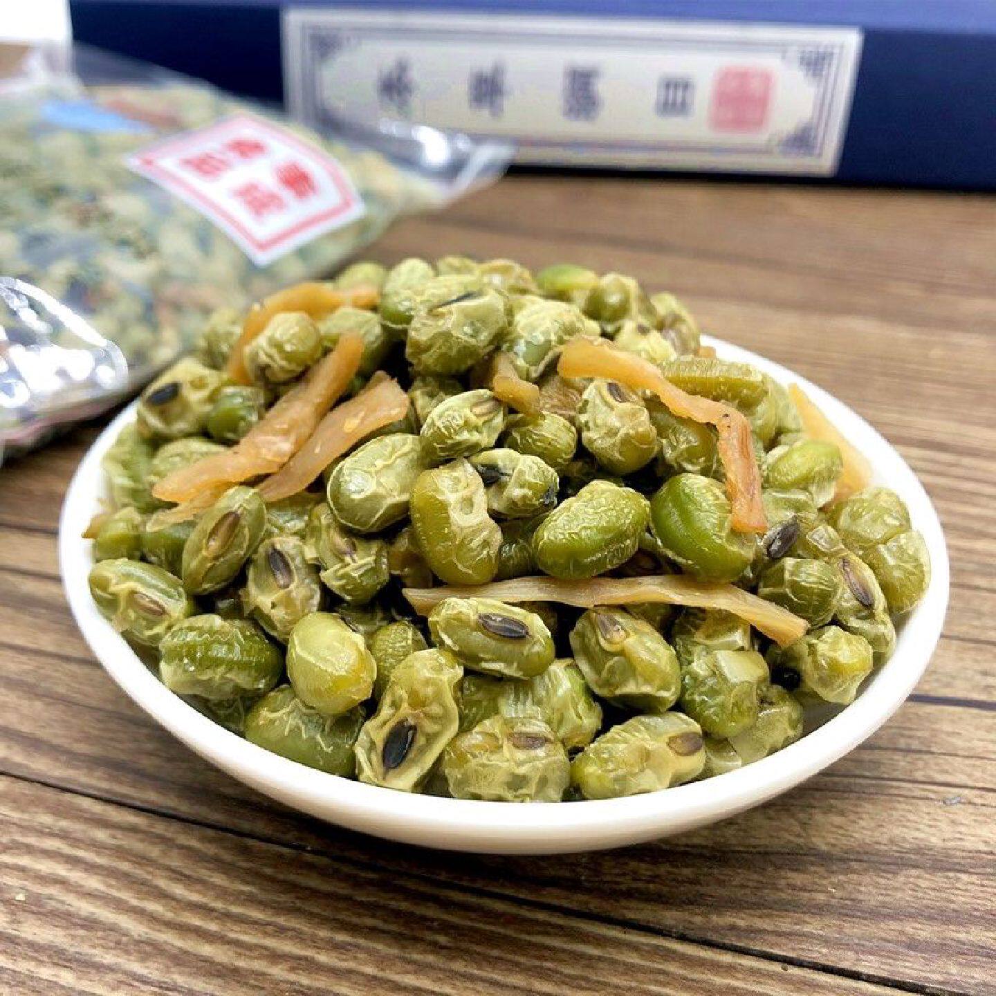 青豆笋丝笋干小包装上海特产笋丝青豆竹笋零食五香即食小吃200g