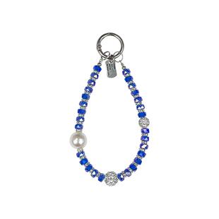 班诗迪原创diy手机链轻奢手机挂绳蓝色玛瑙水晶珠ins风镶钻珠子链手腕绳ccd相机挂件手工美观手机壳U盘钥匙