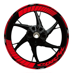 适用本田机车CBR1000RR600RR250RR轮毂贴轮圈贴花反光贴纸改装