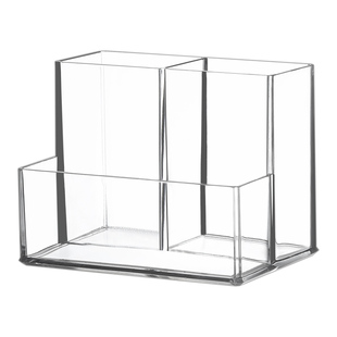 镜柜收纳盒亚克力小透明桌面卫生间化妆品眼影口红化妆刷置物架子