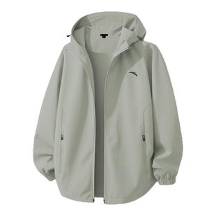 安踏外套男2026冬季薄款宽松大码冲锋衣户外防风防水运动休闲夹克