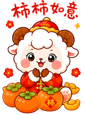 新年氛围装饰窗花静电玻璃贴纸画