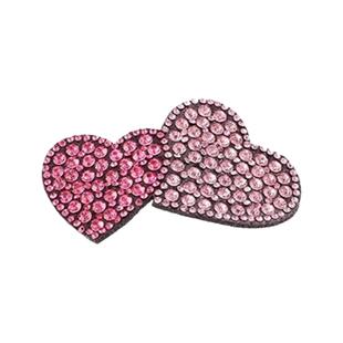 过年儿童爱心发夹闪钻精致侧边刘海夹碎发神器小女孩顶夹新款头饰