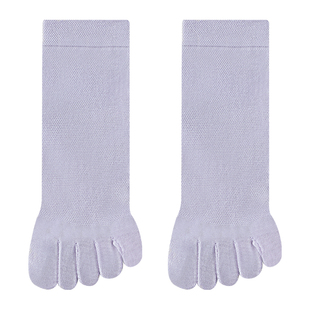 五指袜女夏季薄款抗菌防臭防脚气中筒分趾袜网眼透气女士春秋长袜