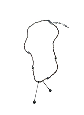 珠串拼接吊坠项链锁骨链