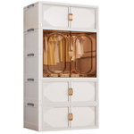 佳帮手免安装宝宝衣柜儿童衣服婴儿小衣橱塑料家用简易整理收纳箱