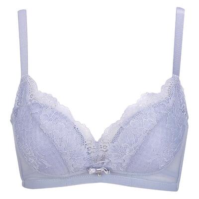 古今无钢圈薄款透气女带插片内衣