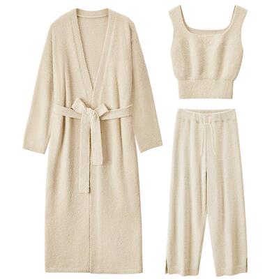 幸棉三件套保暖可外穿居服套装女