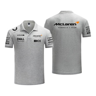 定制McLaren车队迈凯伦F1车队赛车迷男女夏季短袖宽松翻领POLO衫