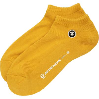 Aape刺绣纯色简约潮流短袜