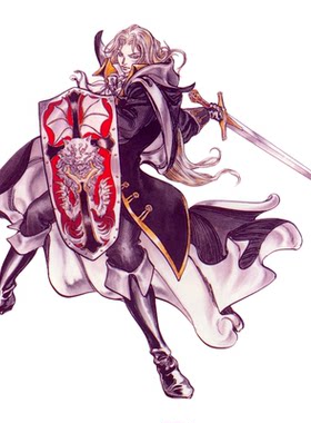 恶魔城系列月下夜想曲阿鲁卡多第三方3D打印积木人仔游戏白模手办