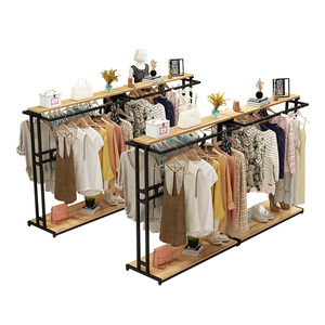侧挂展示架服装正挂落地衣服店