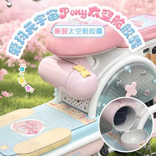 适用爱玛元宇宙Pony太空舱胶囊电动车原装储物盒充电器收纳配件