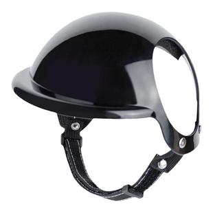 宠物机车头盔安全帽柯基狗外出拍照搞怪帽露耳朵防风眼镜中大型犬