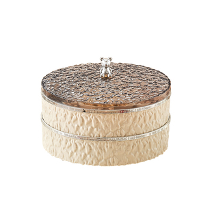 果盘家用客厅茶几干果盘零食收纳瓜子糖果盒2023新款坚果盘干果盒