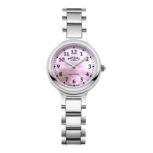 英国ROTARY劳特莱女士手表商务休闲女款石英表钢带女友生日礼物