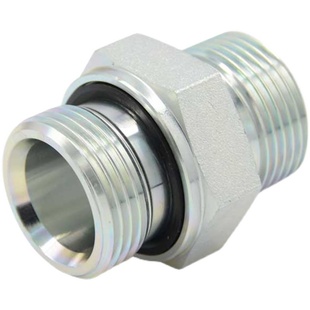 伊顿派克标准 液压24度锥卡套式管过渡接头公制ED垫密封1CM-WD