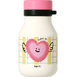 April保温杯保冷杯吸管随行杯小巧咖啡杯便携水杯新款2025高颜值