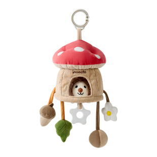 婴儿床挂摇铃推车玩具挂件床铃悬挂式车载益智风音乐拉铃安抚挂饰