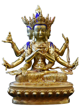 象瑞阁尊胜佛像西藏工艺纯铜