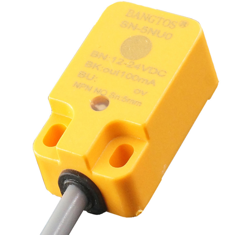 邦拓斯接近开关三线24V方形金属电感式传感器NPN限位电眼SN-5NUO
