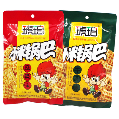 琥珀小米锅巴麻辣味90g大包零食