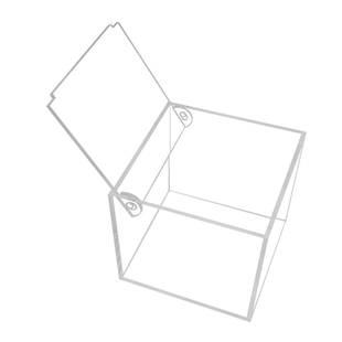 新款高透明亚克力展示盒子手办模型防尘罩定制翻盖收容有机玻璃盒