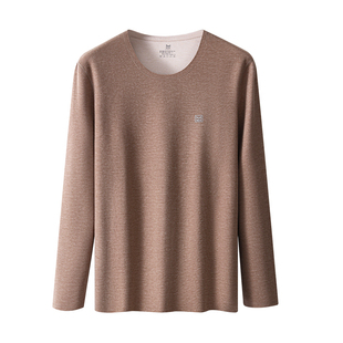 猫人保暖上衣男士秋冬季德绒发热上身打底内衣无痕修身薄款秋衣男